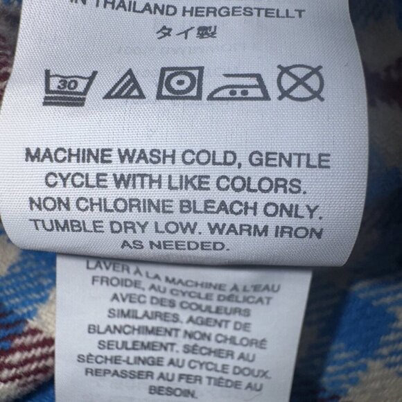 J.Crew Women’s Crimson Petal Plaid Boyfriend Flannel Button Up Shirt Sz 10P NEW - Picture 9 of 11